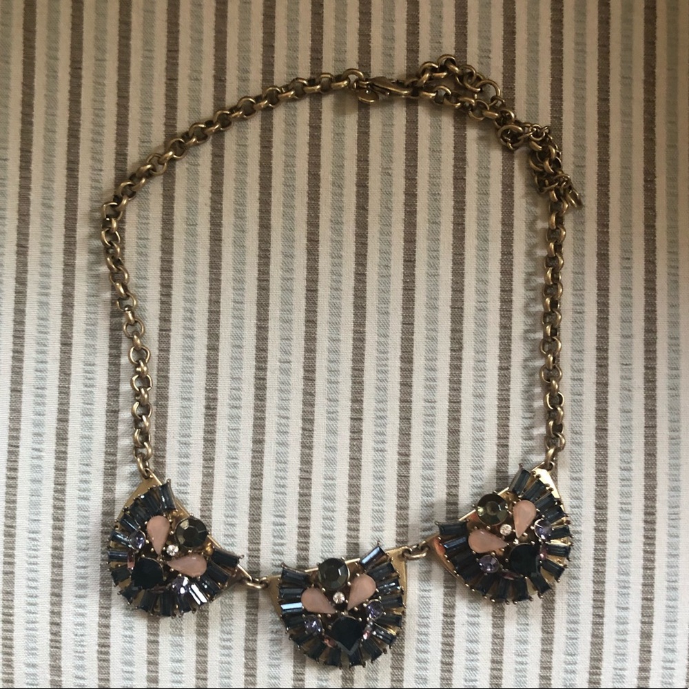 Blue Neutral Crystal J.Crew Necklace
